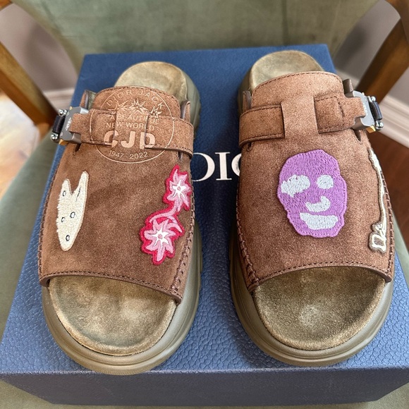 <SOLD> Cactus Jack x Dior H-Town Sandal 'Coffee' - Picture 2 of 7